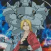 Edward Elric And Alphonse Elric Diamond With Numbers