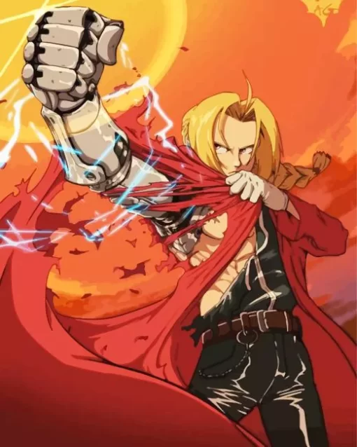 Edward Elric Fullmetal Alchemist Diamond Paints