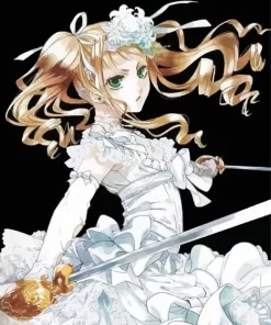 Elizabeth Ethel Cordelia Midford Black Butler Anime Diamond With Numbers