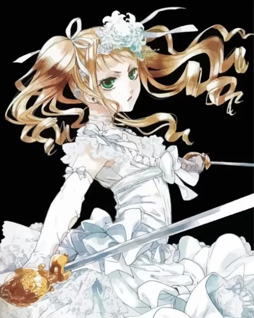 Elizabeth Ethel Cordelia Midford Black Butler Anime Diamond With Numbers