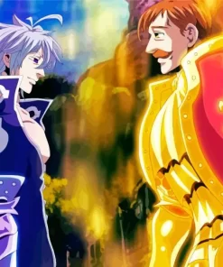 Escanor And Estarossa Diamond With Numbers