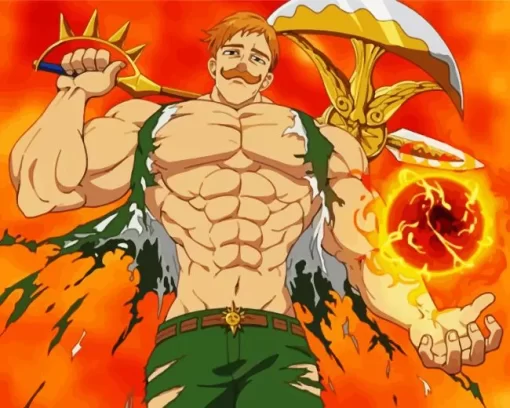 Escanor The Seven Deadly Sins Diamond With Numbers