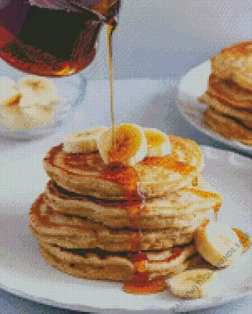 Fluffy Banana Pancakes Diamond Painting