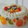 Fresh Cream Fruit Cake Diamond Painting