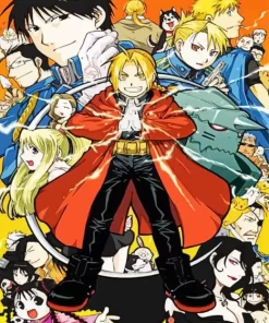 Fullmetal Alchemist Anime Characters Diamond Paints