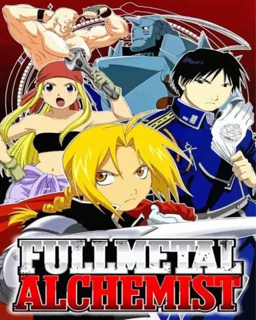 Fullmetal Alchemist Anime Poster Diamond Paints