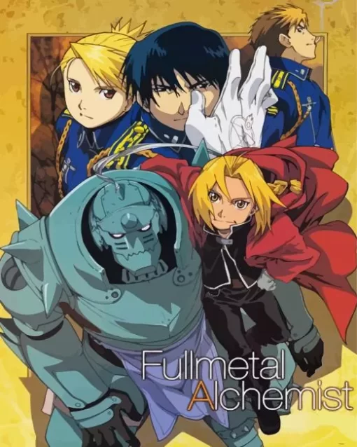 Fullmetal Alchemist Anime Poster Diamond Paints