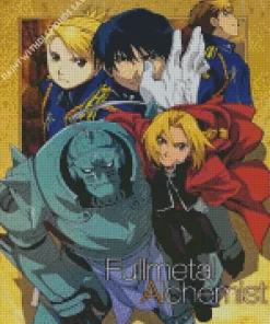 Fullmetal Alchemist Anime Poster Diamond With Numbers