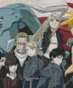 Fullmetal Alchemist Characters Diamond With Numbers