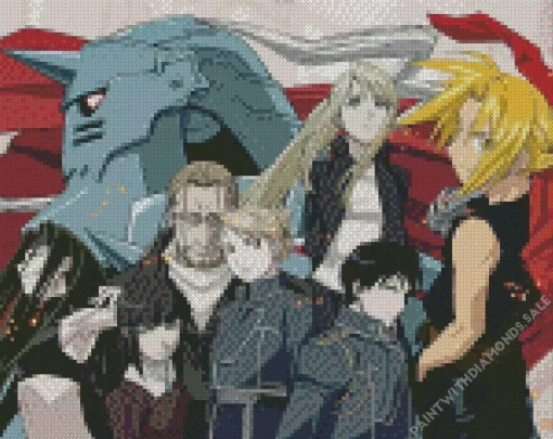 Fullmetal Alchemist Characters Diamond With Numbers