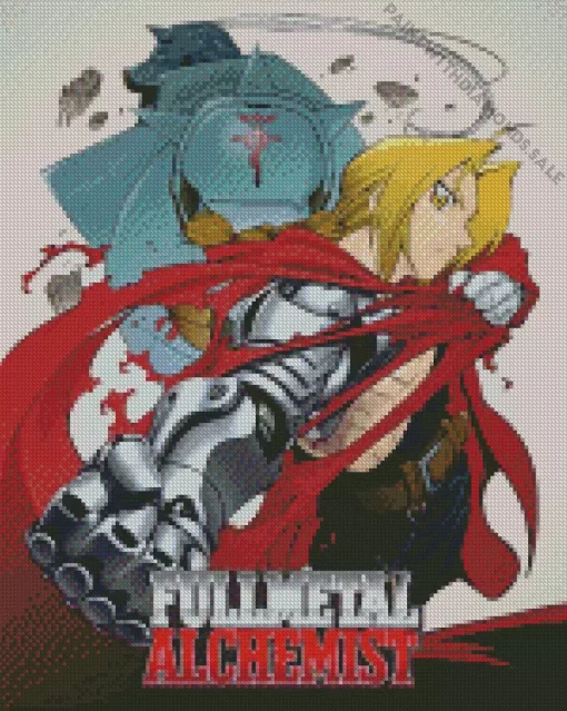 Fullmetal Alchemist Poster Diamond With Numbers