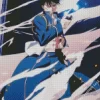 Fullmetal Alchemist Roy Mustang Diamond With Numbers