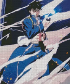 Fullmetal Alchemist Roy Mustang Diamond With Numbers