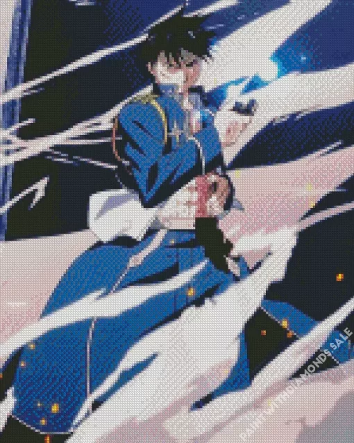 Fullmetal Alchemist Roy Mustang Diamond With Numbers