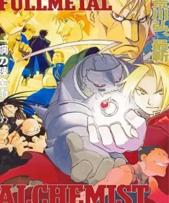 Fullmetal alchemist manga poster Diamond Paints