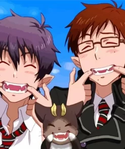 Funny Rin And Yukio Okumura Diamond Dotz