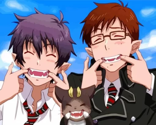 Funny Rin And Yukio Okumura Diamond Dotz