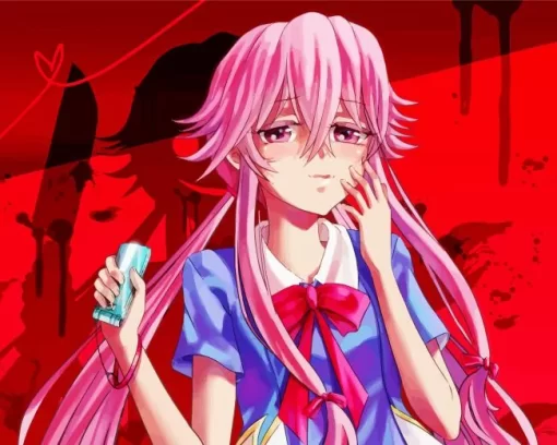 Future Diary Yuno Gasai Diamond By Numbers