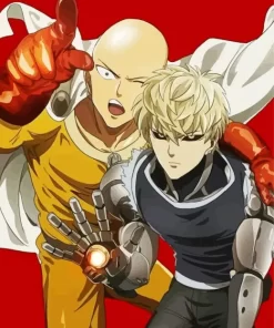 Genos And Saitama One Punch Man Diamond Paints