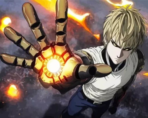 Genos One Punch Man Diamond Paints