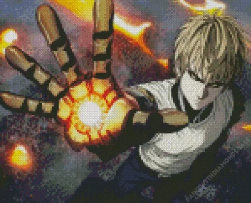 Genos One Punch Man Diamond With Numbers