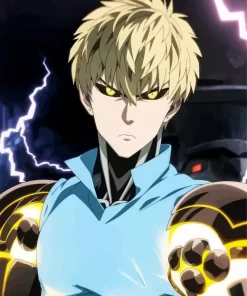 Genos One Punch Man Manga Diamond Paints