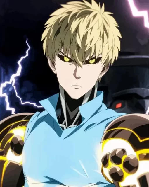 Genos One Punch Man Manga Diamond Paints