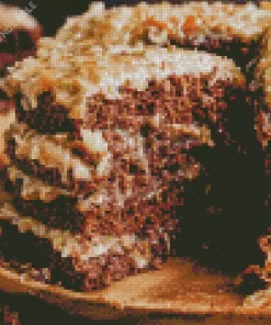 German Chocolate Cake Diamond Painting