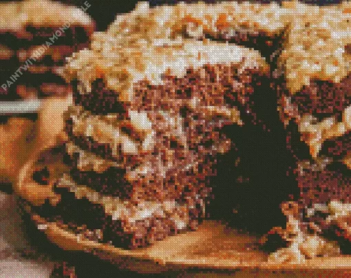 German Chocolate Cake Diamond Painting