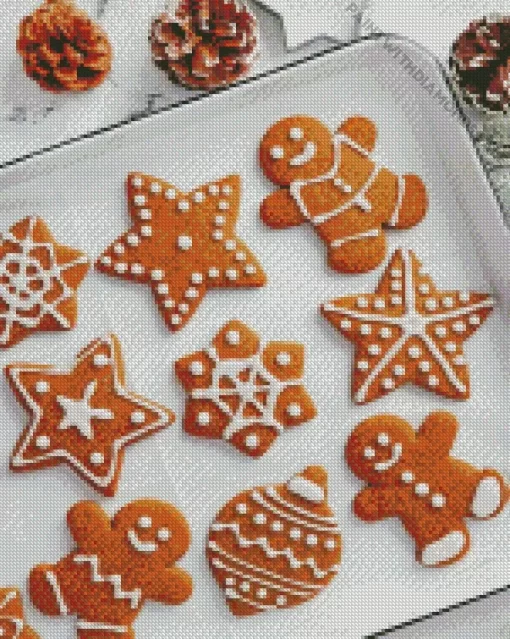 Gingerbread Cookies Diamond Painting