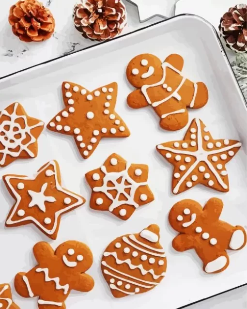 Gingerbread Cookies Diamond Painting