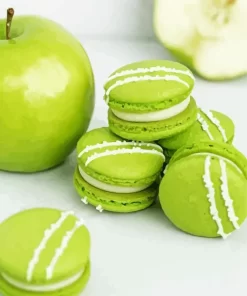 Green Apple Macarons Diamond Painting