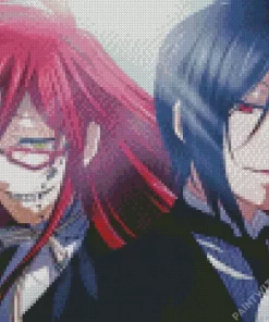 Grell Sutcliff And Sebastian Michaelis Diamond Paintings