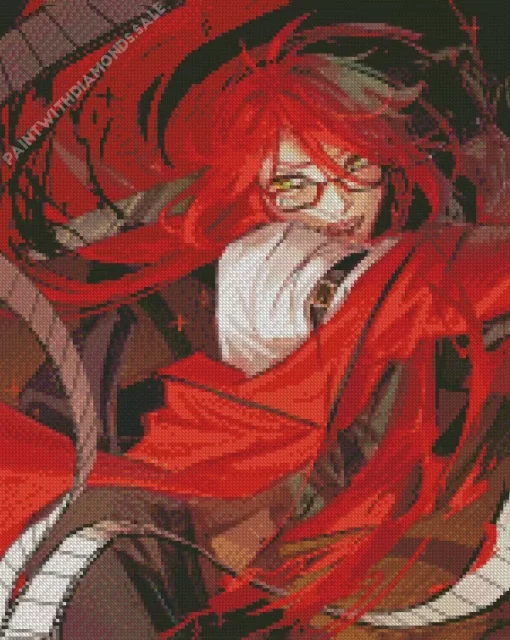 Grell Sutcliff Black Butler Anime Diamond Paintings