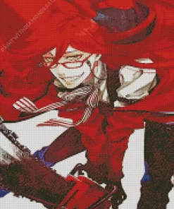 Grell Sutcliff Black Butler Character Diamond Paintings