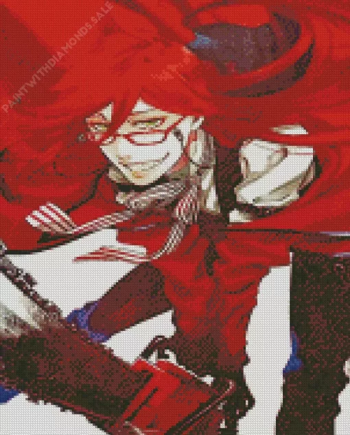 Grell Sutcliff Black Butler Character Diamond Paintings