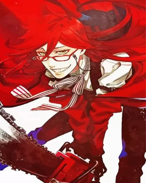 Grell Sutcliff Black Butler Character Diamond With Numbers