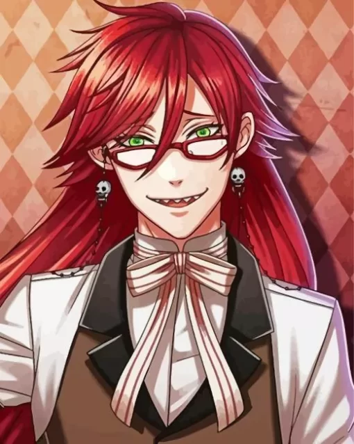 Grell Sutcliff Black Butler Diamond With Numbers