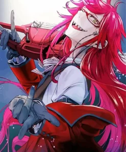 Grell Sutcliff Black Butler Manga Diamond With Numbers