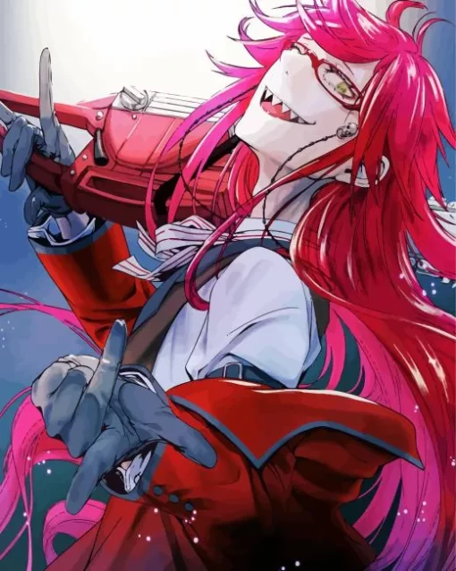 Grell Sutcliff Black Butler Manga Diamond With Numbers