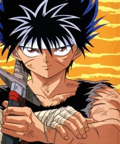 Hiei Swordsman Yuyu Hakusho Diamond With Numbers