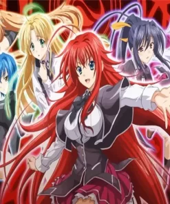 High School DxD Anime Characters Diamond By Numbers