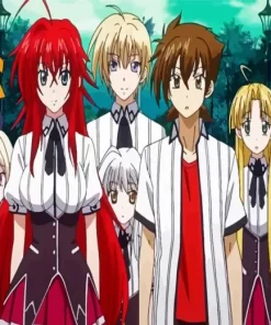 High School DxD Characters Diamond By Numbers