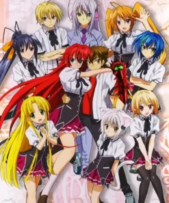 High School DxD Diamond By Numbers