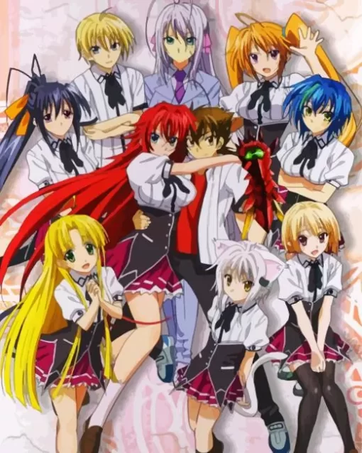 High School DxD Diamond By Numbers