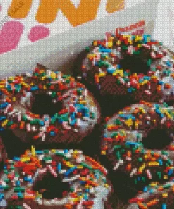 Homemade Dunkin Donuts Diamond Painting