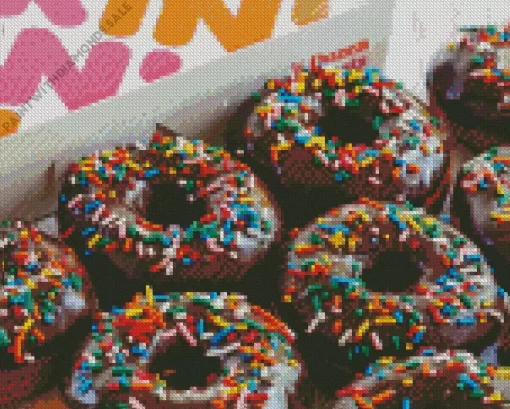 Homemade Dunkin Donuts Diamond Painting