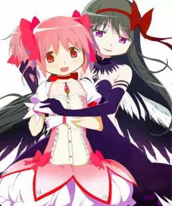 Homura Akemi And Madoka Kaname Diamond Paintings