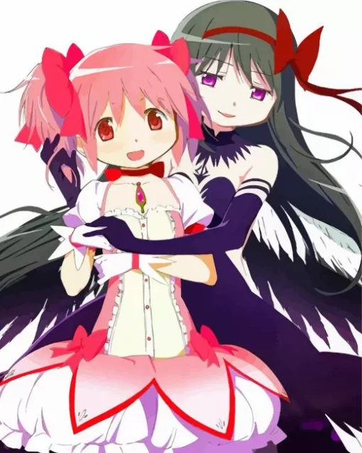 Homura Akemi And Madoka Kaname Diamond Paintings