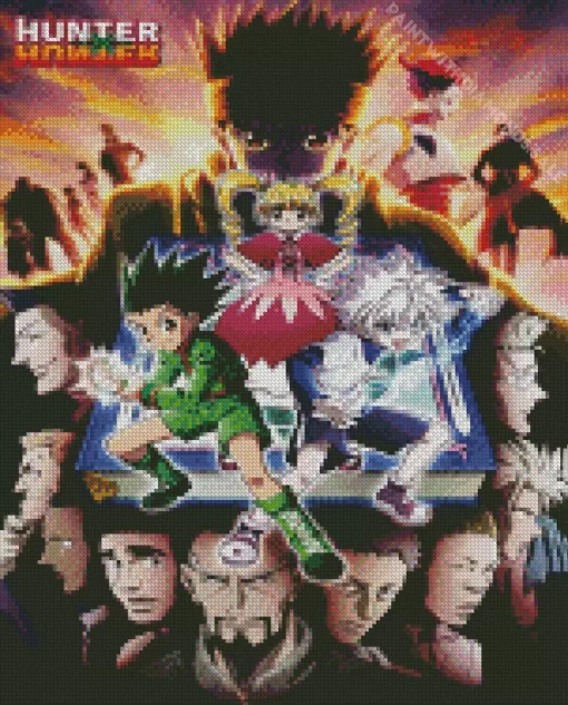 Hunter x Hunter All Characters Diamond With Numbers